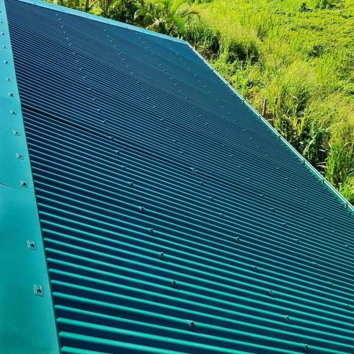 Travaux de peinture sur toiture en Martinique